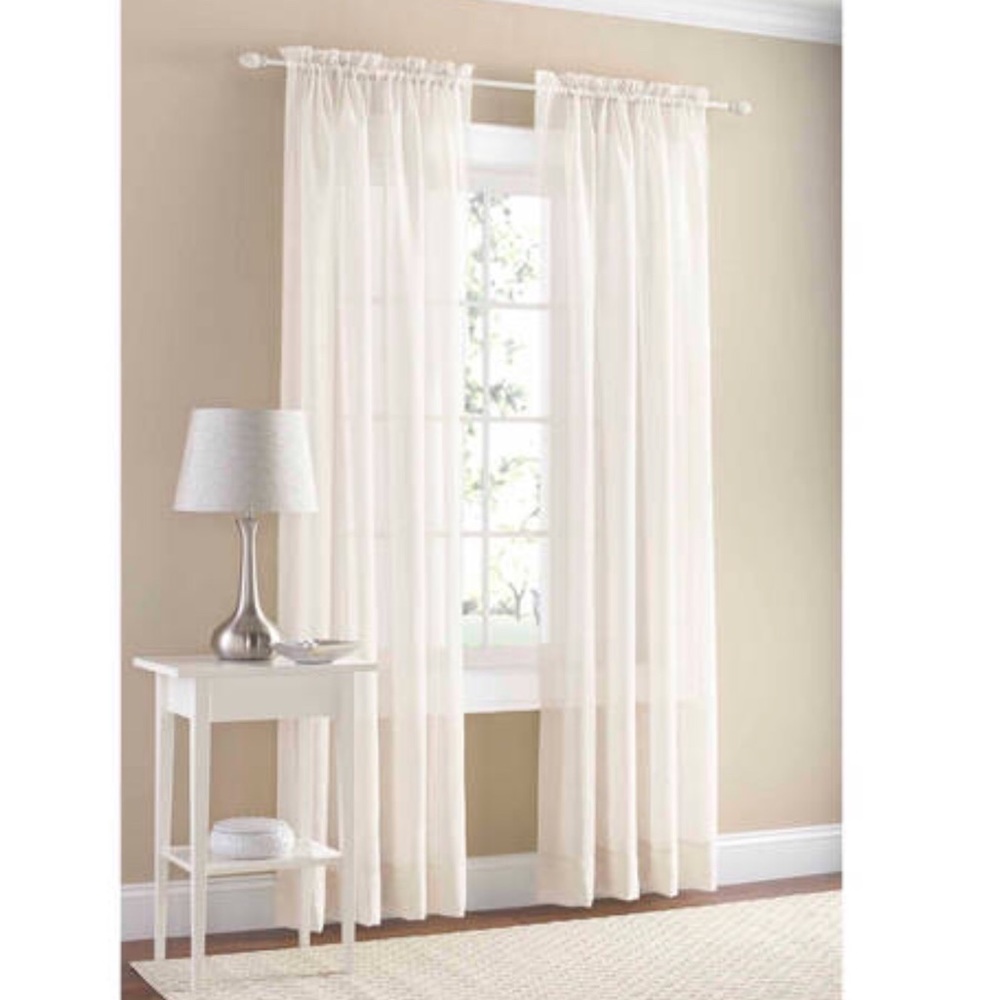 NEW Ivory Sheer Curtain